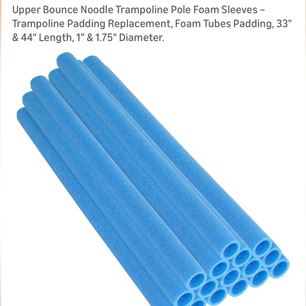 Upper Bounce Noodle Trampoline Pole Foam Sleeves 44 inch set of 16